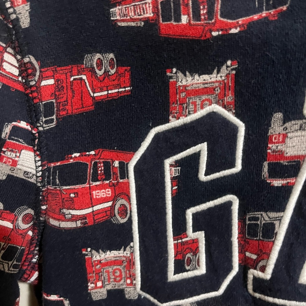 Boys fireman print hoodie